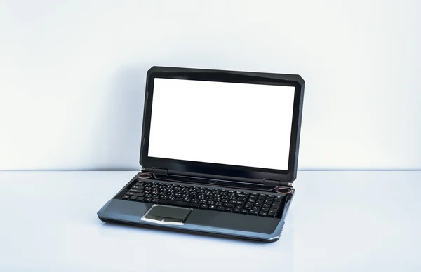 Laptop on table — Stock Photo, Image