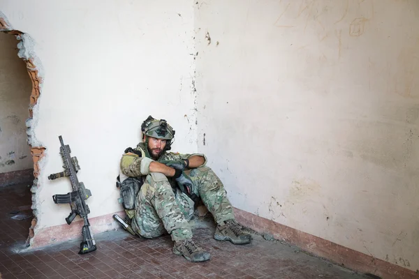 Disappointed American Soldier — Stock Photo, Image