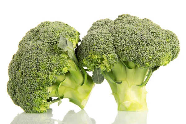 Färsk grön broccoli isolerad på vit. — Stockfoto