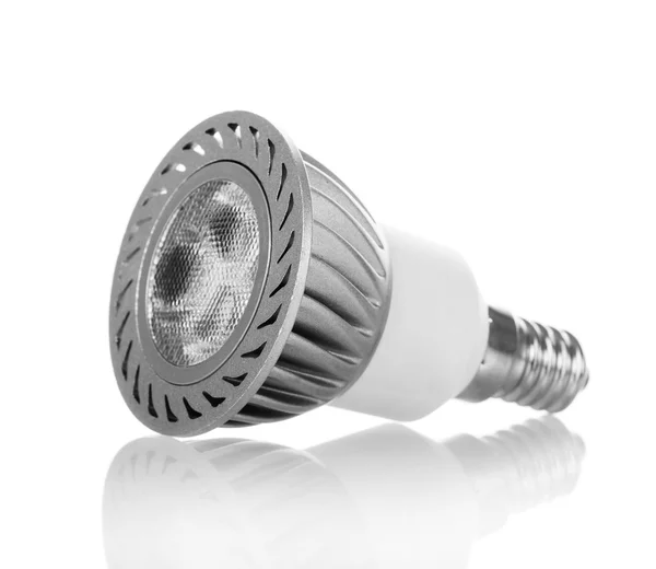 Energiesparende LED-Glühbirne isoliert auf weiß. — Stockfoto