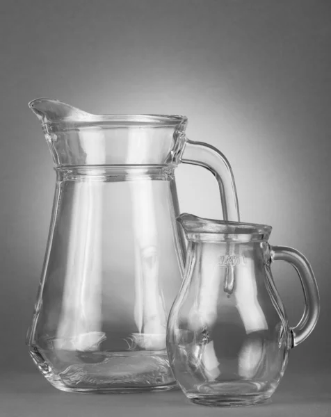 Glass, empty jugs — Stock Photo, Image