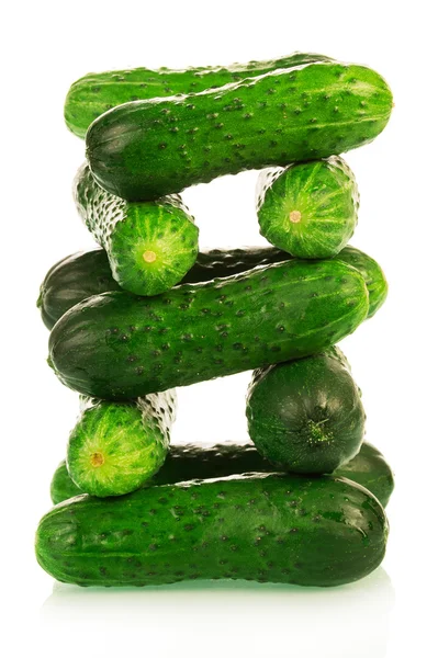 Cucumbers stack — Stock Photo, Image