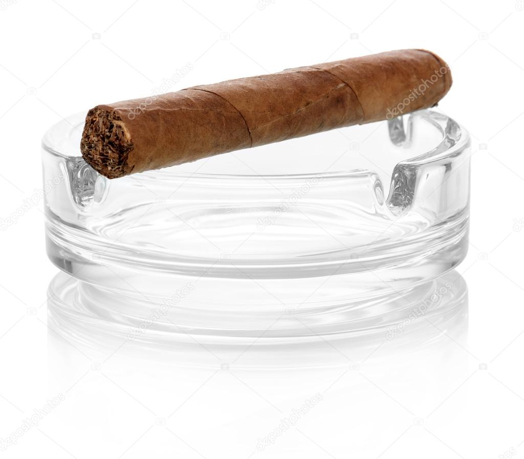 Cigar in   ashtray