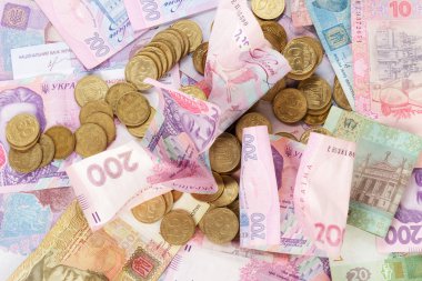 banknotların üzerinde Ukrayna paraları