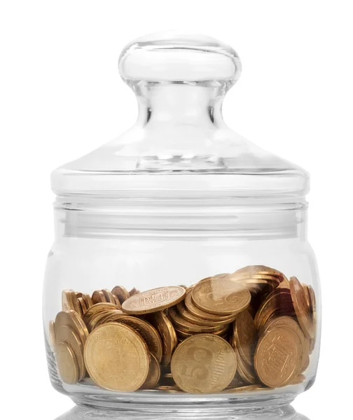 Money in jar — Stock Photo, Image