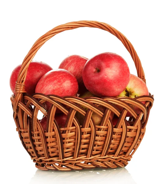 Basket with aples — Stock Photo, Image