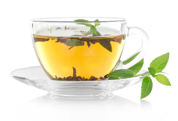 Tea and mint — Stock Photo, Image