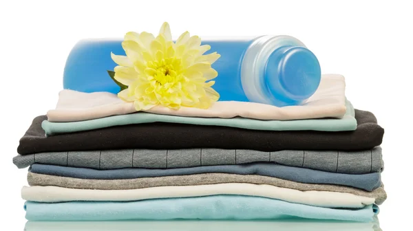 Proszek do prania i ręczniki — Zdjęcie stockowe