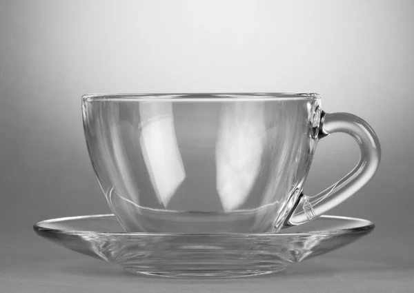 Boş çay fincan tabağı Kupası — Stok fotoğraf
