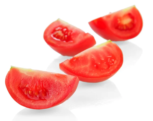 Red tomato slices — Stockfoto