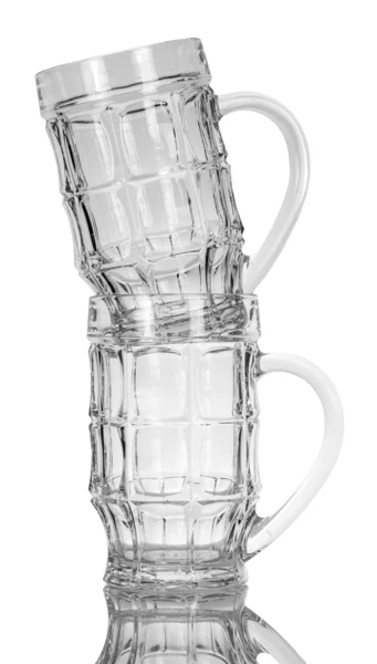 Puste szklanki piwa — Zdjęcie stockowe