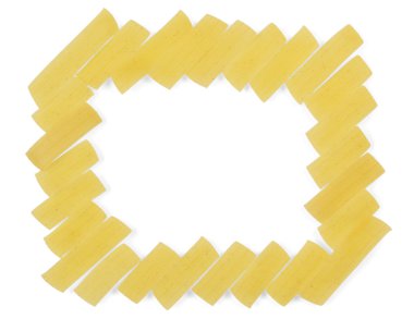 Pişmemiş makarna çerçeve