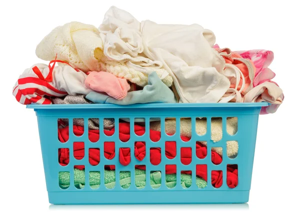 Špinavé prádlo do koše — Stock fotografie