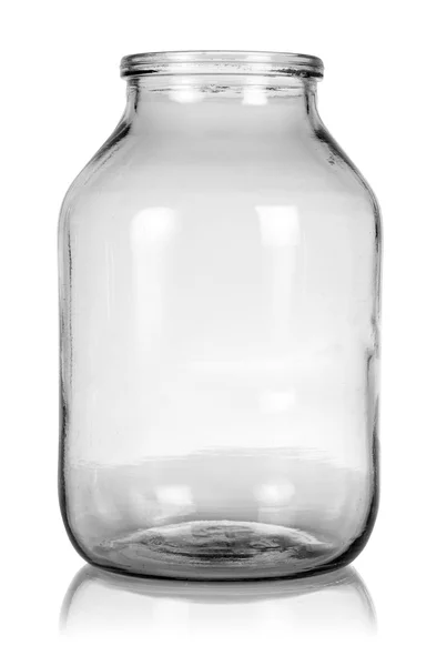 Empty Glass jar — Stock Photo, Image