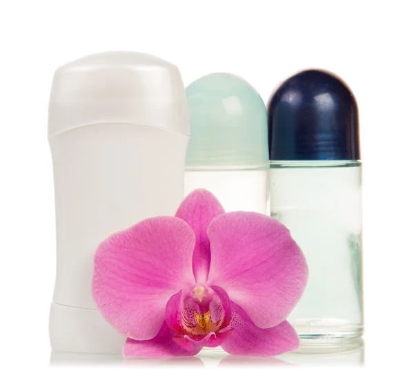 Desodorantes roll-on en blanco —  Fotos de Stock