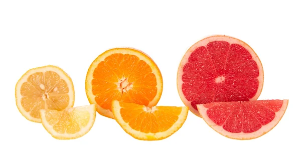 Citroen-, sinaasappel- en grapefruitsap — Stockfoto