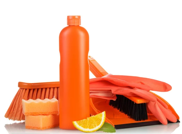 Cleaning items and gloves — Stock Photo, Image