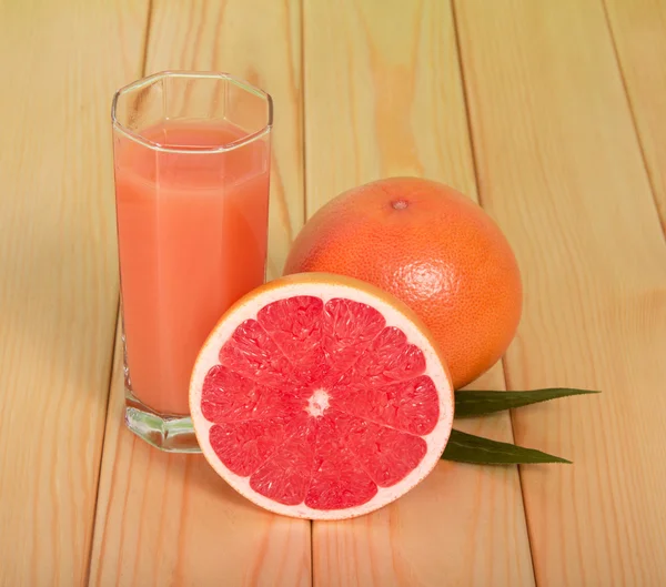 Glas Saft, Grapefruit — Stockfoto