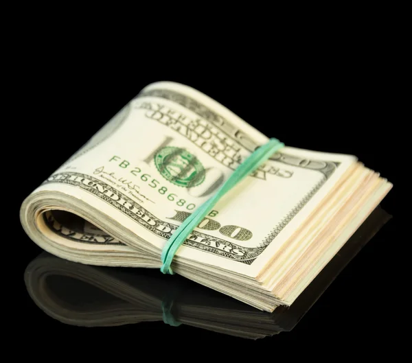 Dollar bills rolled up — Stock Photo, Image