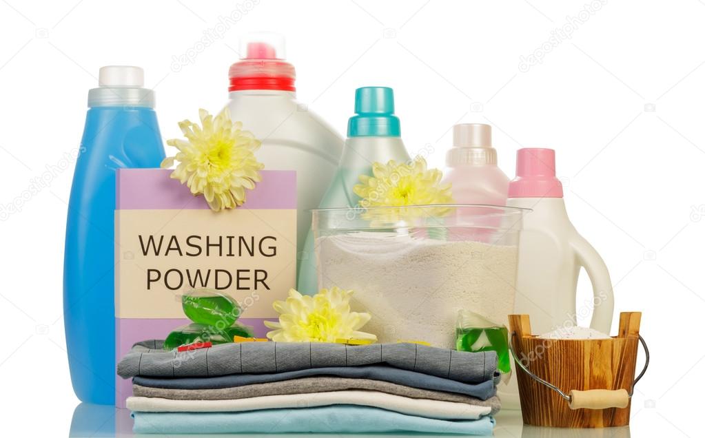 Washing powder and cleaning items