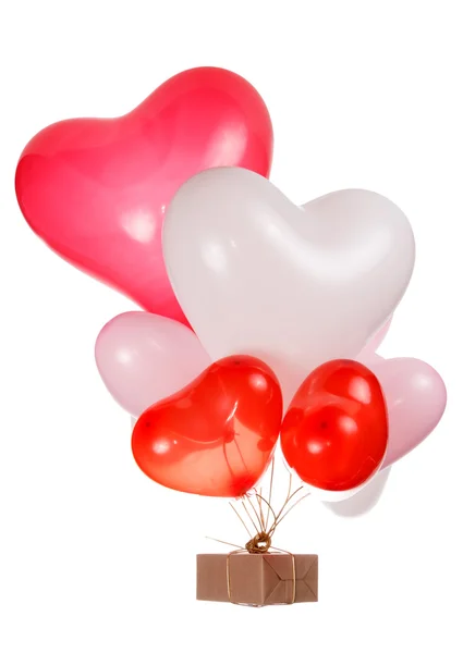 Globos en forma de corazón — Foto de Stock