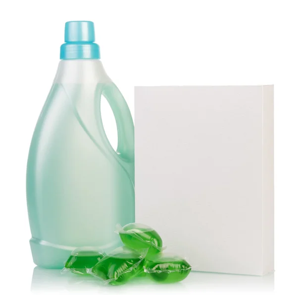 Washing powder and Cleaning item — Stock Photo, Image