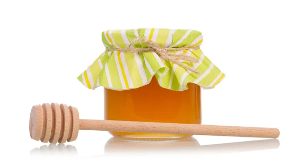 Honning med honning dipper - Stock-foto