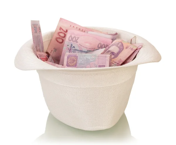 Hat full of money — Stock Photo, Image