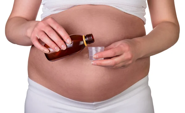 Belly of pregnant woman — Stock Photo, Image