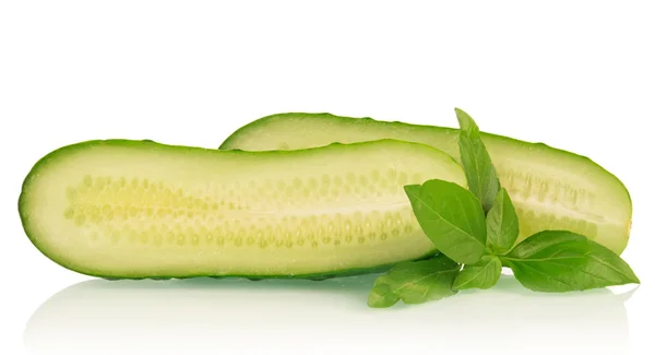 Slice of a cucumber — Stock Photo, Image