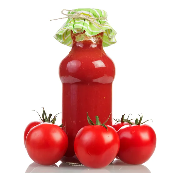 Tomaten und Tomatensaft — Stockfoto