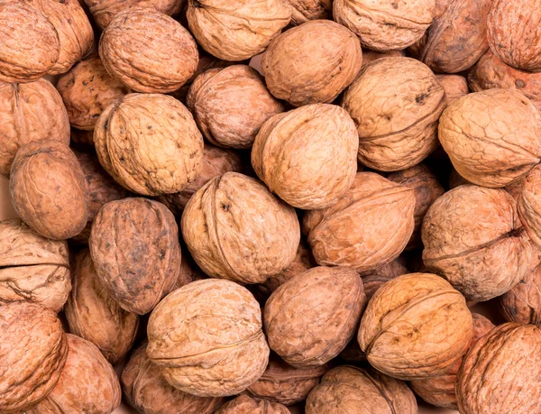 Montón de fondo de nueces. —  Fotos de Stock