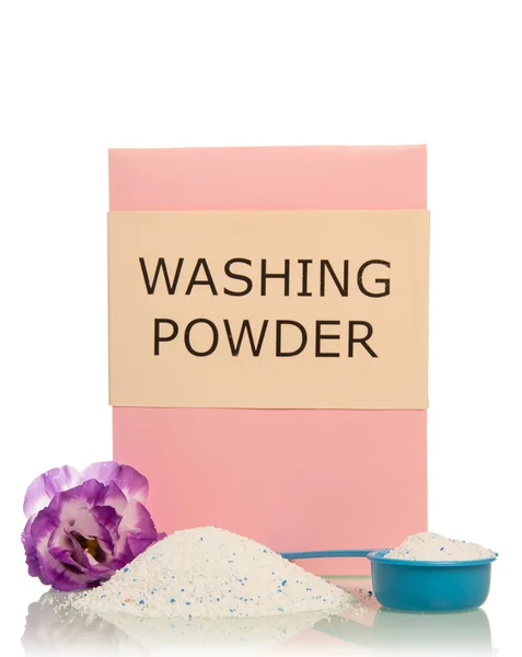 Tvättmedel med blomma — Stockfoto