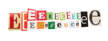 E yazıt harfler kümesi