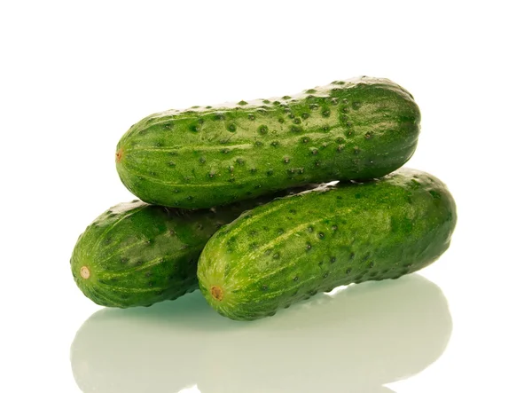 Fresh green cucumbers — Stock Photo, Image