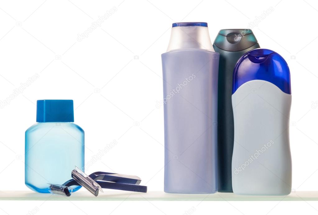 Hygiene tools on  white