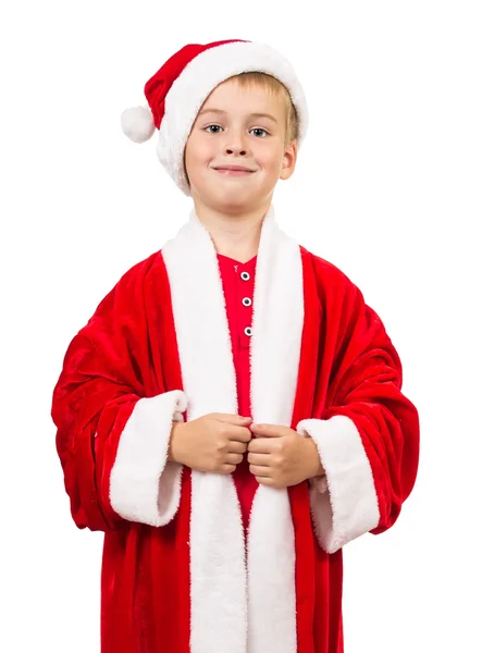 Niño vestido como Santa Claus — Foto de Stock