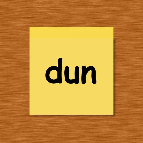 Dun Sticky Note Wooden Background — 图库照片