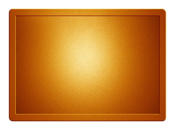 Oranžový kovová deska — Stock fotografie