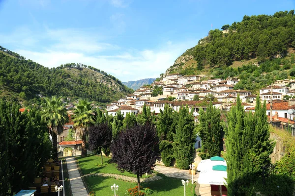 Berat Albanien Juli 2019 Utsikt Över Gamla Stadshus Berat Utsedd — Stockfoto