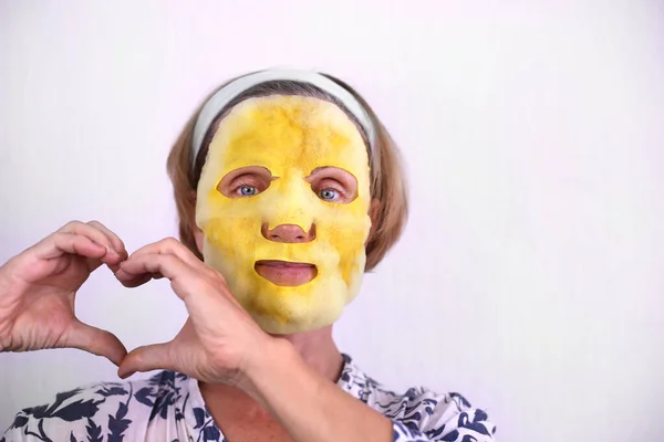 Masque Facial Bulles Avec Produit Purifiant Oxygène Charbon Sur Visage — Photo