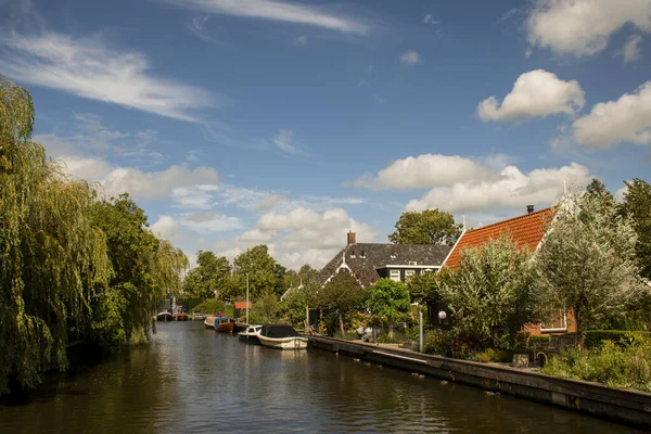 Paesaggio Estivo Nel Villaggio Olandese Uitgeest Nella Provincia Dell Olanda — Foto Stock