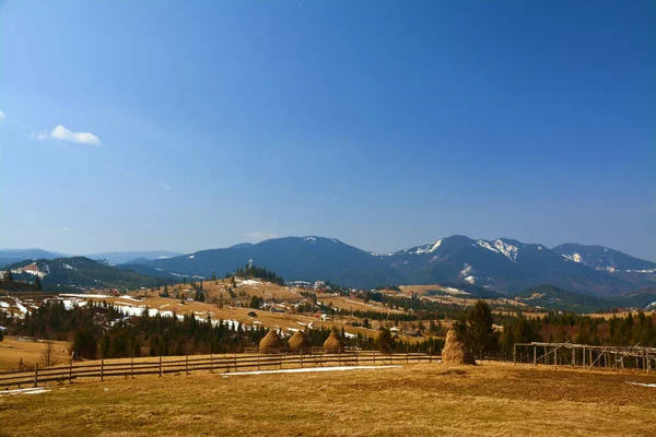 Eine Luftaufnahme Der Landschaft Vom Tihuta Pass Rumänien — Stockfoto