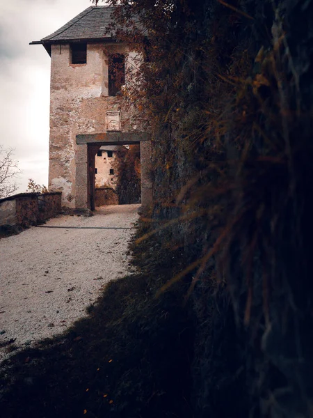 Ein Blick Auf Das Tor Von Schloss Hochosterwitz Österreich — Stockfoto