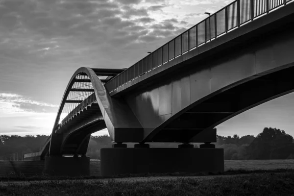 Moderno Ponte Joachim Halupczok Opole Vicino All Isola Bolko — Foto Stock