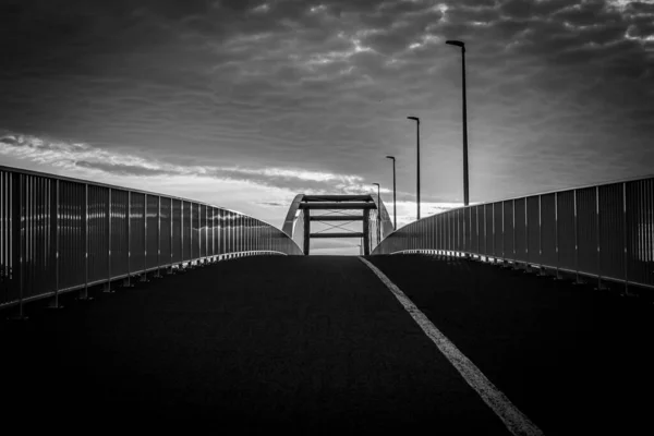 Ponte Moderna Joachim Halupczok Opole Lado Ilha Bolko — Fotografia de Stock