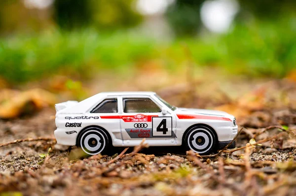 Poznan Poland Oct 2020 Mattel Hot Wheels White Model Toy Royalty Free Stock Images