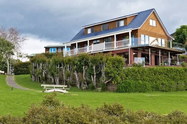 Auckland Nya Zealand Jun 2019 Utsikt Över Hus Med Terrass — Stockfoto
