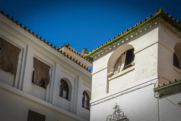 Low Angle Shot White Painted Building Valencia Spain — Stock Photo, Image