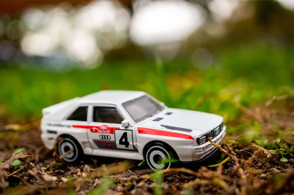 Poznan Poland Oct 2020 Mattel Hot Wheels White Model Toy Stock Photo